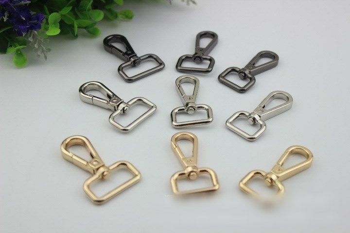 Swivel Lever Snap Hook 16 20 26 mm Alloy Metal Spring Trigger Lobster Clasp Clip Purse Bag Handbag Strap Handle Rings DIY Wholesale