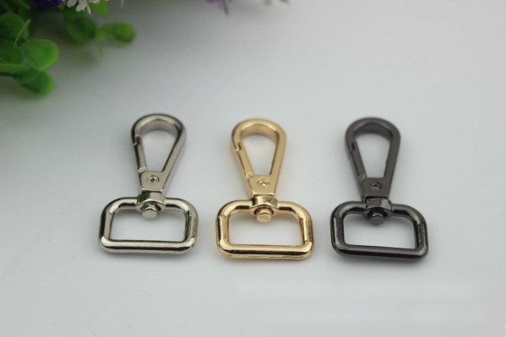 Swivel Lever Snap Hook 16 20 26 mm Alloy Metal Spring Trigger Lobster Clasp Clip Purse Bag Handbag Strap Handle Rings DIY Wholesale