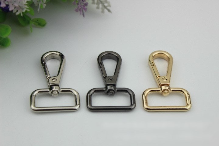 Swivel Lever Snap Hook 16 20 26 mm Alloy Metal Spring Trigger Lobster Clasp Clip Purse Bag Handbag Strap Handle Rings DIY Wholesale