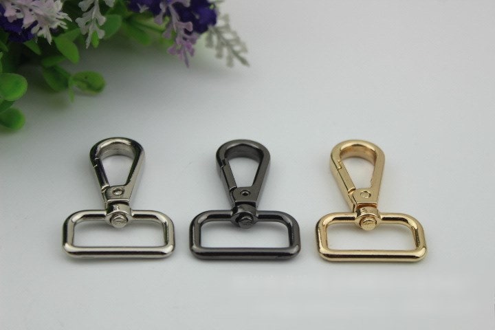 Swivel Lever Snap Hook 16 20 26 mm Alloy Metal Spring Trigger Lobster Clasp Clip Purse Bag Handbag Strap Handle Rings DIY Wholesale