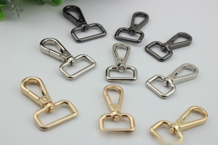 Swivel Lever Snap Hook 16 20 26 mm Alloy Metal Spring Trigger Lobster Clasp Clip Purse Bag Handbag Strap Handle Rings DIY Wholesale