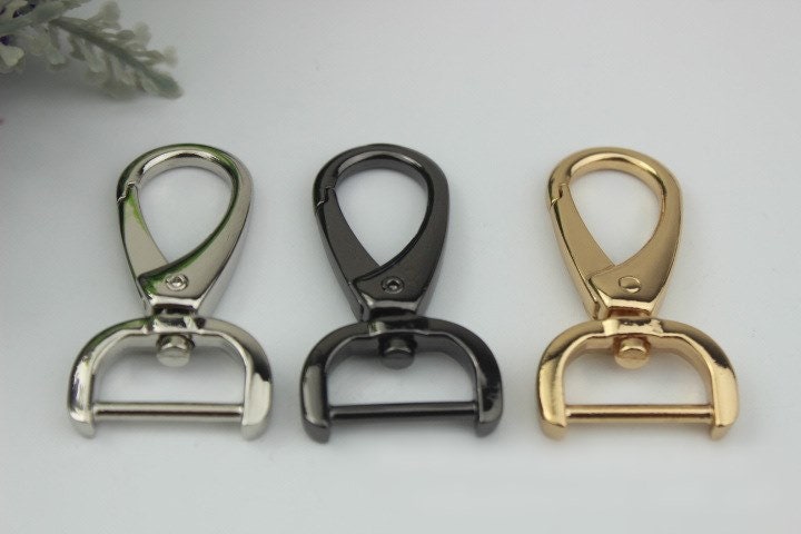 Swivel Lever Snap Hook 50 20mm 2 3/4" Alloy Metal Spring Trigger Lobster Clasp Clip Purse Bag Handbag Strap Handle Rings DIY Wholesale