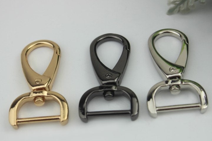 Swivel Lever Snap Hook 50 20mm 2 3/4" Alloy Metal Spring Trigger Lobster Clasp Clip Purse Bag Handbag Strap Handle Rings DIY Wholesale