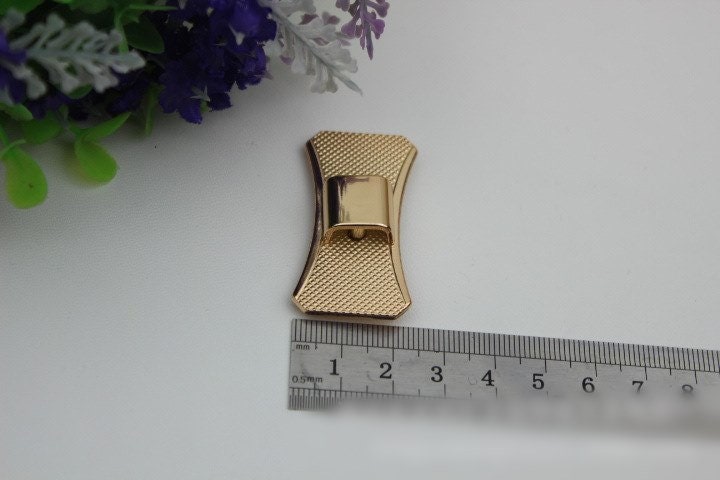 Bow-Knot Purse Charm Metal Label 45mm 1 3/4" Gold Hardware Leather Bag Handbag Clutch Backpack Vintage Diy Handmade Decoration Supplies Bulk