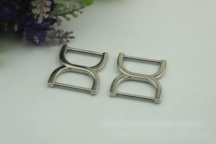 10pcs Strap Slider Bag Hardware Rectangle Double Loop Metal Buckle Adjuster Gold Silver Gunmetal Bronze Purse Handbag Making Wholesale 36mm