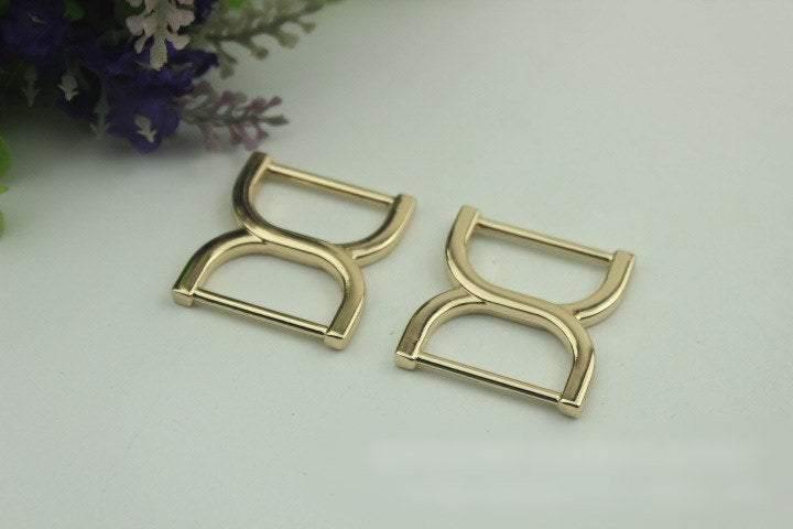 10pcs Strap Slider Bag Hardware Rectangle Double Loop Metal Buckle Adjuster Gold Silver Gunmetal Bronze Purse Handbag Making Wholesale 36mm