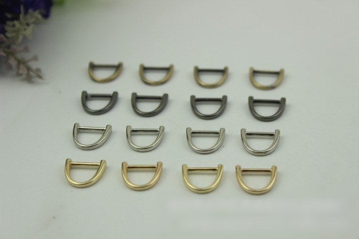 Horseshoe Handbag Connector 10/100pcs Bag Hardware Gold Silver 2/20 pcs Metal Clip Clasp Buckle Purse Strap Handles Screw D Rings Shackle