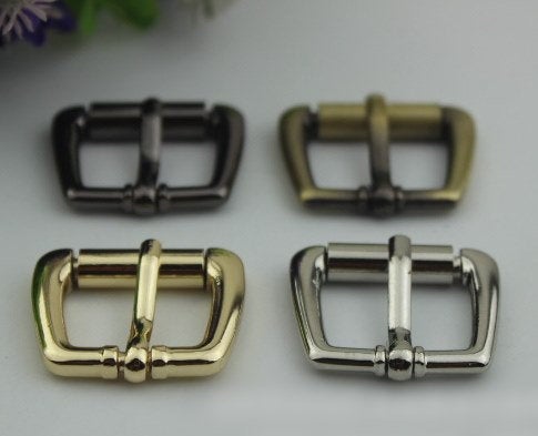 Purse Strap Slider Bag Hardware Metal Rectangle Single Loop Slide Buckle Adjuster Keeper Ring 20mm 3/4" Gold Silver 2/20pcs DIY Supplies