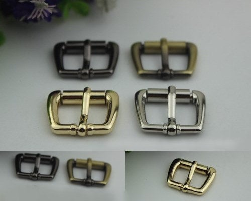 Purse Strap Slider Bag Hardware Metal Rectangle Single Loop Slide Buckle Adjuster Keeper Ring 20mm 3/4" Gold Silver 2/20pcs DIY Supplies