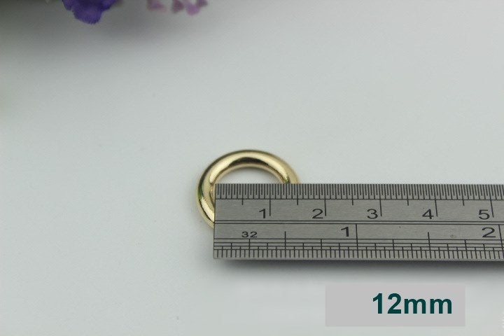 Round Spring Push Gate Ring Swivel Snap Hook 10 12 15 20 25 32 38 50 mm Metal Trigger Lobster Clasp Clip Purse Bag Handbag Handle Wholesale