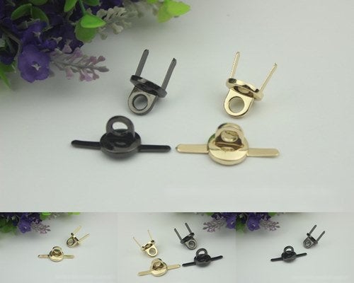 Strap Handles Connector Bag Hardware Metal Lock Buckle Light Gold Gunmetal Black 2/20 pcs Handmade Purse Handbag Backpack Making 15mm 5/8"