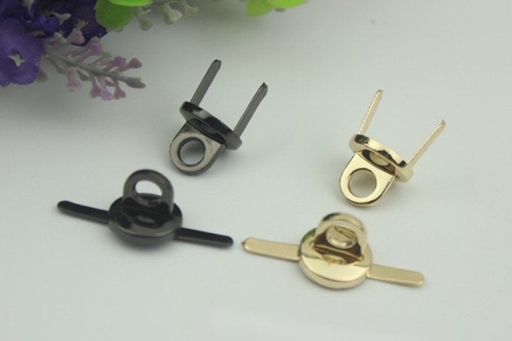 Strap Handles Connector Bag Hardware Metal Lock Buckle Light Gold Gunmetal Black 2/20 pcs Handmade Purse Handbag Backpack Making 15mm 5/8"