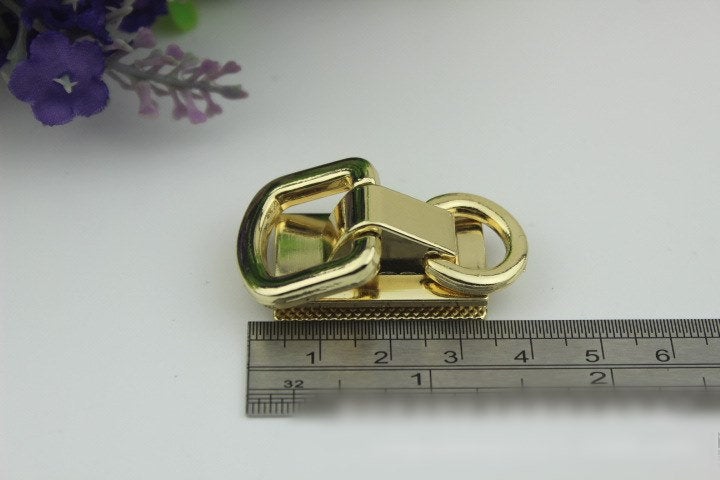 Strap Handles Connector Bag Hardware Metal Lock Buckle Gold Silver Black Bronze 2/20 pcs Handmade Purse Handbag Backpack Making 40 17mm