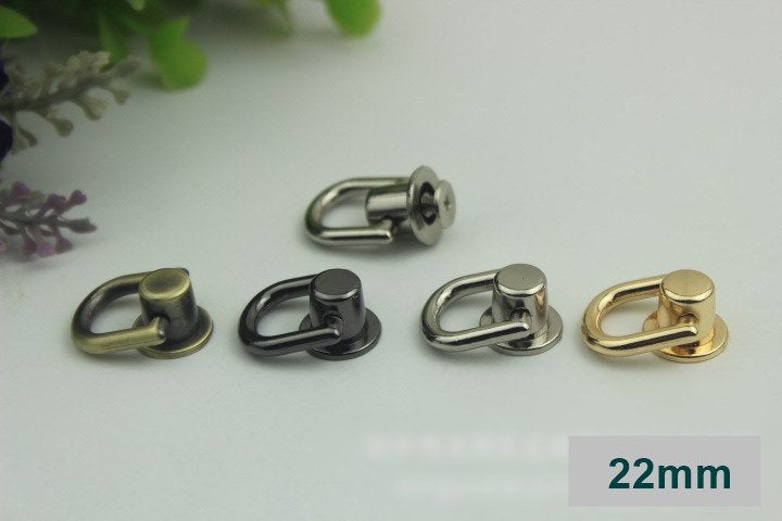 Strap Handles Connector Bag Hardware Metal Lock Buckle Gold Silver Black Bronze 10/100 pcs Handmade Purse Handbag Backpack Making 22 26mm