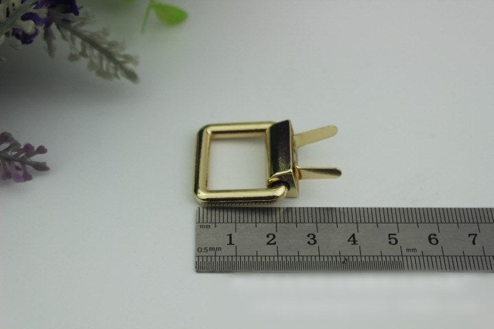 Square Strap Handles Connector Bag Hardware Metal Lock Buckle Light Gold 2/20 pcs Handmade Purse Handbag Backpack Making 25 mm 1 inch