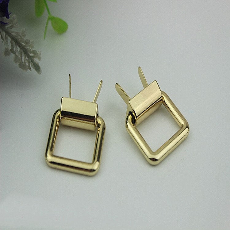 Square Strap Handles Connector Bag Hardware Metal Lock Buckle Light Gold 2/20 pcs Handmade Purse Handbag Backpack Making 25 mm 1 inch