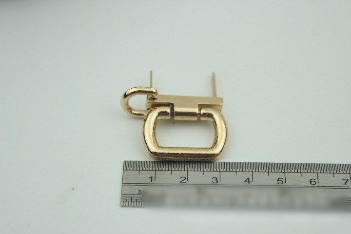 Rectangle Strap Handles Connector Bag Hardware Metal Lock Buckle Light Gold 2/20 pcs Handmade Purse Handbag Backpack Making 32 mm 1 1/4 inch