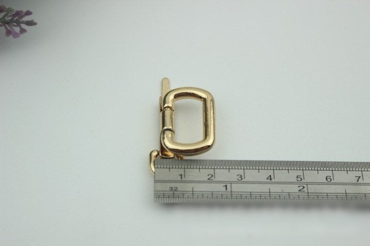 Rectangle Strap Handles Connector Bag Hardware Metal Lock Buckle Light Gold 2/20 pcs Handmade Purse Handbag Backpack Making 32 mm 1 1/4 inch