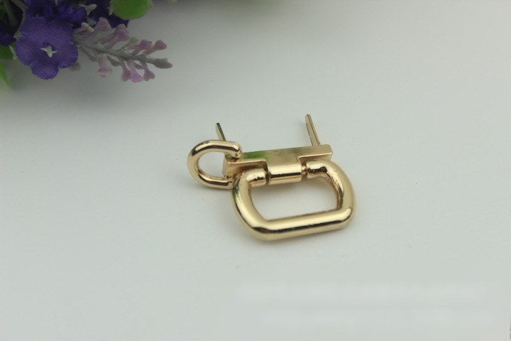 Rectangle Strap Handles Connector Bag Hardware Metal Lock Buckle Light Gold 2/20 pcs Handmade Purse Handbag Backpack Making 32 mm 1 1/4 inch