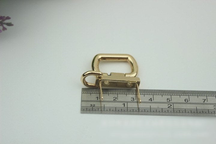 Rectangle Strap Handles Connector Bag Hardware Metal Lock Buckle Light Gold 2/20 pcs Handmade Purse Handbag Backpack Making 32 mm 1 1/4 inch