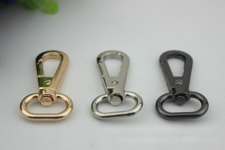 Swivel Lever Snap Hook 53 20mm 2 1/8 3/4" Alloy Metal Spring Trigger Lobster Clasp Clip Purse Bag Handbag Strap Handle Rings DIY Wholesale