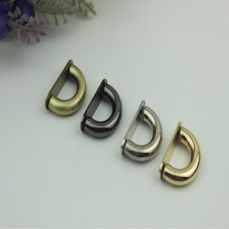 Belt Loops Chain Connector Bag Hardware Arch Bridge Buckle Gold Silver Black Bronze 2/20 pcs Handmade Purse Handbag Making Metal 14mm 1/2"