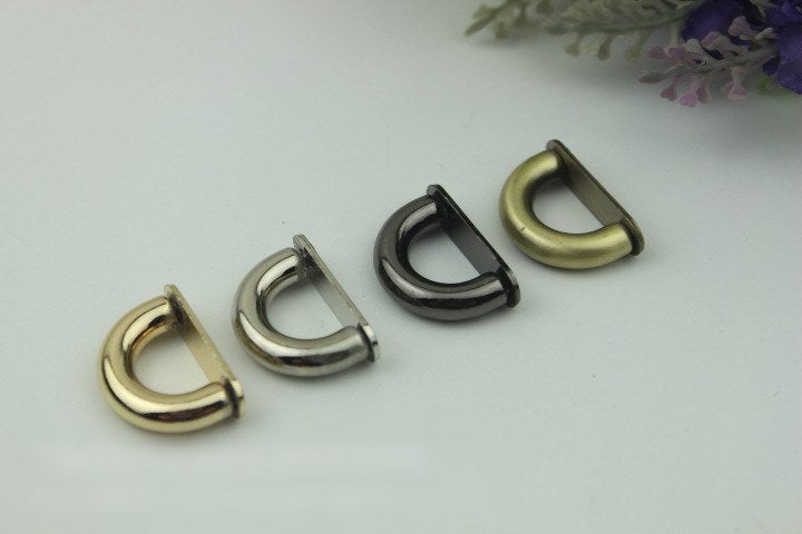 Belt Loops Chain Connector Bag Hardware Arch Bridge Buckle Gold Silver Black Bronze 2/20 pcs Handmade Purse Handbag Making Metal 14mm 1/2"