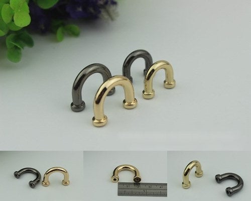 Belt Loops Chain Connector Bag Hardware Arch Bridge Buckle Light Gold Gunmetal Black 2/20 pcs Handmade Purse Handbag Making Metal 9 13 mm