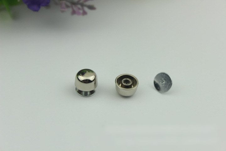 Head Button Bag Hardware Round Belt Strap Chicago Screw Back Rivet Concho Stud Gold Silver Black 2/20pcs 6mm 1/4" Screwback Shoe Blacelet