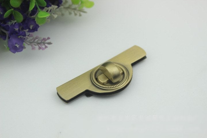 Rectangle Twist Turn Lock Bag Hardware Gold Silver Gunmetal Bronze 2/20 pcs Handmade Purse Handbag Making Metal 80 30mm Wholesale Supplies