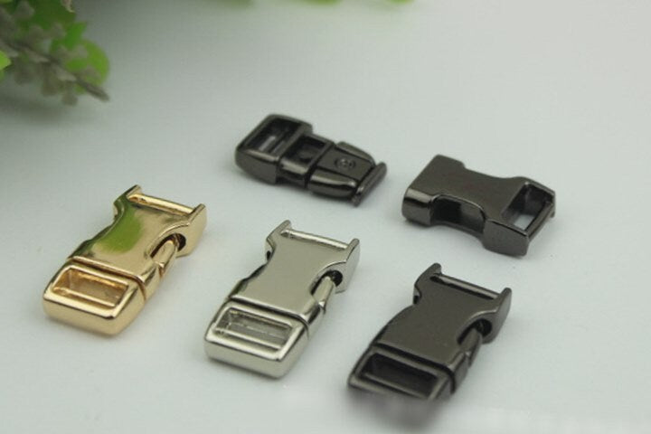 Metal Quick Release Side Buckle 30 mm 1 1/4" Bag Hardware Dog Cat Kitty Collar Belt Parachute Strap Paracord Black Snap Clips Wholesale Bulk