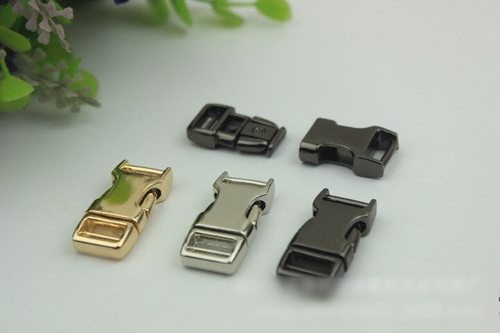 Metal Quick Release Side Buckle 30 mm 1 1/4" Bag Hardware Dog Cat Kitty Collar Belt Parachute Strap Paracord Black Snap Clips Wholesale Bulk