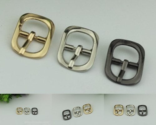 Purse Strap Slider Bag Hardware Metal Rectangle Double Loop Slide Buckle Adjuster Keeper Ring 12mm 1/2" Gold Silver 2/20pcs DIY Supplies