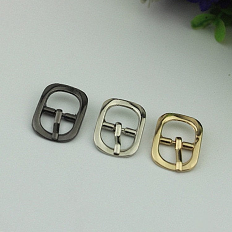 Purse Strap Slider Bag Hardware Metal Rectangle Double Loop Slide Buckle Adjuster Keeper Ring 12mm 1/2" Gold Silver 2/20pcs DIY Supplies