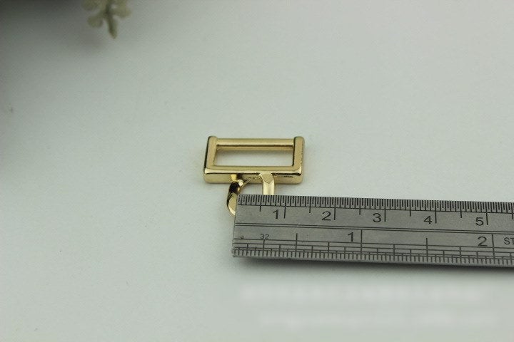 Belt Loops Chain Connector Bag Hardware Rectangle Bridge Buckle Gold Silver Bronze 2/20 pcs Handmade Purse Handbag Making Metal 16mm 5/8"