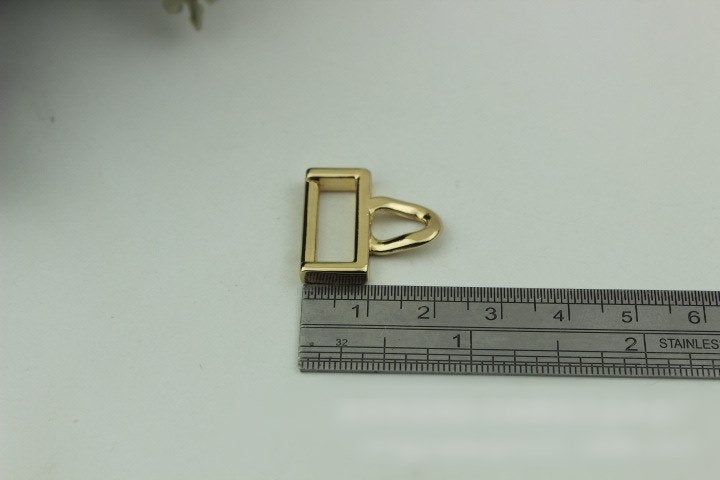 Belt Loops Chain Connector Bag Hardware Rectangle Bridge Buckle Gold Silver Bronze 2/20 pcs Handmade Purse Handbag Making Metal 16mm 5/8"