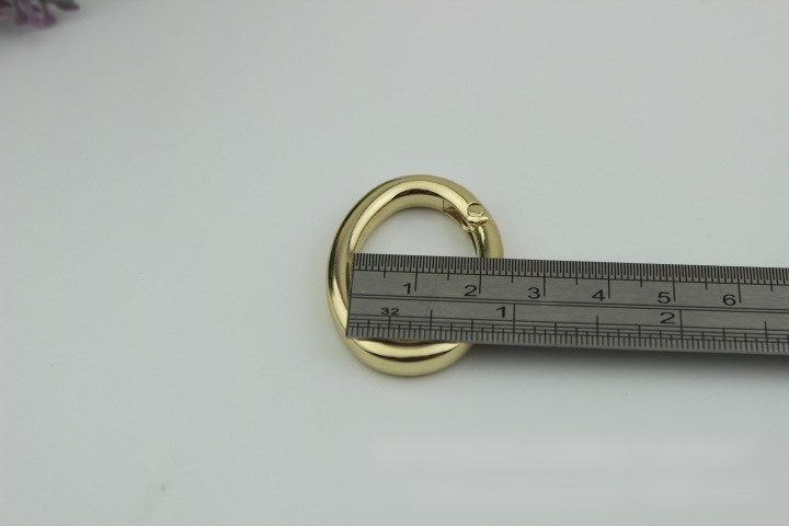 Oval Spring Push Gate Ring Swivel Snap Hook 30 40 55 mm Gold Metal Trigger Lobster Clasp Clip Purse Bag Handbag Hardware Handle Wholesale