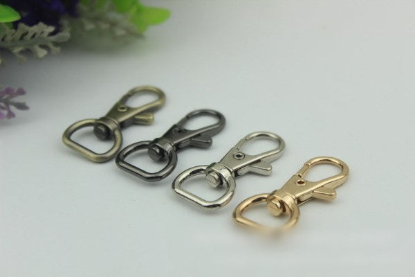 Swivel Lever Snap Hook 37 13mm 1 1/2 1/2" Alloy Metal Spring Trigger Lobster Clasp Clip Purse Bag Handbag Strap Handle Rings DIY Wholesale