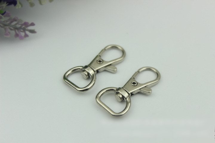 Swivel Lever Snap Hook 37 13mm 1 1/2 1/2" Alloy Metal Spring Trigger Lobster Clasp Clip Purse Bag Handbag Strap Handle Rings DIY Wholesale