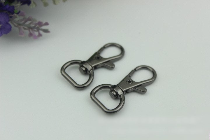 Swivel Lever Snap Hook 37 13mm 1 1/2 1/2" Alloy Metal Spring Trigger Lobster Clasp Clip Purse Bag Handbag Strap Handle Rings DIY Wholesale