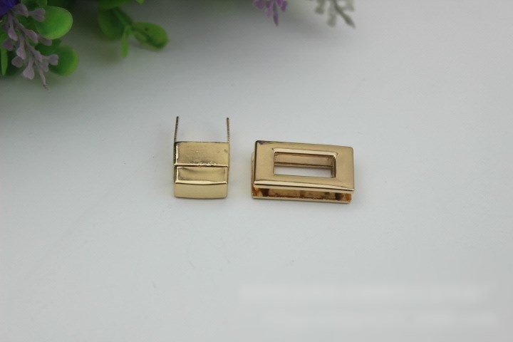 Rectangle Twist Turn Lock Bag Hardware Gold Silver Gunmetal Bronze 1/10 pcs Handmade Purse Handbag Making Metal 25 31 39 46 mm Bulk Supplies