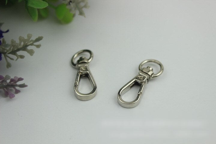 Swivel Lever Snap Hook 1/10pcs Bag Hardware Metal Spring Trigger Lobster Clasp Clip Gold Silver Gunmetal Bronze 31 9mm Purse Handbag Making