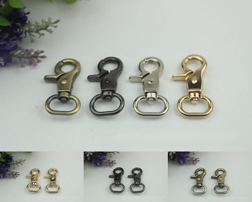 Swivel Lever Snap Hook 1/10pcs Bag Hardware Metal Spring Trigger Lobster Clasp Clip Gold Silver Gunmetal Bronze 42 16mm Purse Handbag Making