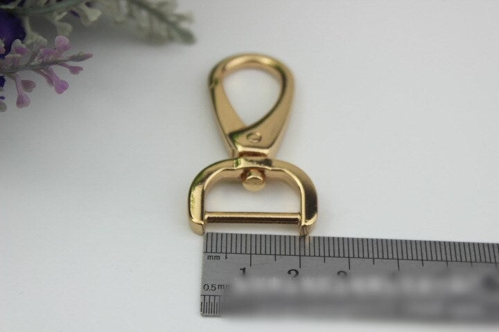 Swivel Lever Snap Hook 1/10pcs Bag Hardware Metal Spring Trigger Lobster Clasp Clip Gold Silver Gunmetal 50 20mm Purse Handbag Bulk Making