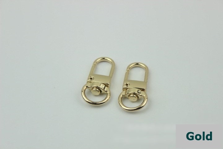 Swivel Lever Snap Hook 1/10pcs Bag Hardware Metal Spring Trigger Lobster Clasp Clip Gold Silver Gunmetal Bronze 33 11mm Purse Handbag Making