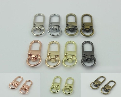 Swivel Lever Snap Hook 1/10pcs Bag Hardware Metal Spring Trigger Lobster Clasp Clip Gold Silver Gunmetal Bronze 33 11mm Purse Handbag Making