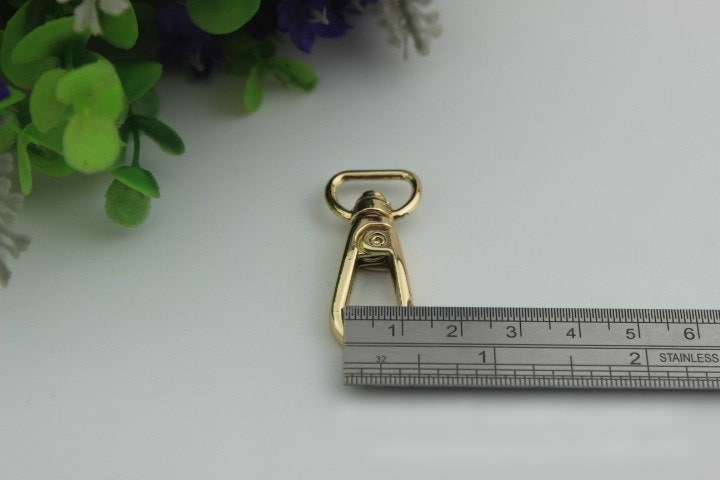 Swivel Lever Snap Hook 1/10pcs Bag Hardware Metal Spring Trigger Lobster Clasp Clip Gold Silver Gunmetal Bronze 40 14mm Purse Handbag Making