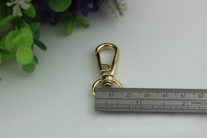 Swivel Lever Snap Hook 1/10pcs Bag Hardware Metal Spring Trigger Lobster Clasp Clip Gold Silver Gunmetal Bronze 40 14mm Purse Handbag Making