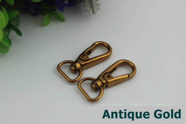 Swivel Lever Snap Hook 1/10pcs Bag Hardware Metal Spring Trigger Lobster Clasp Clip Gold Silver Gunmetal Bronze 40 14mm Purse Handbag Making