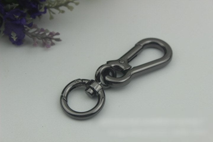 Swivel Lever Snap Hook 1/10pcs Bag Hardware Metal Spring Trigger Lobster Clasp Clip Gold Silver Gunmetal Bronze 75 17mm Purse Handbag Making